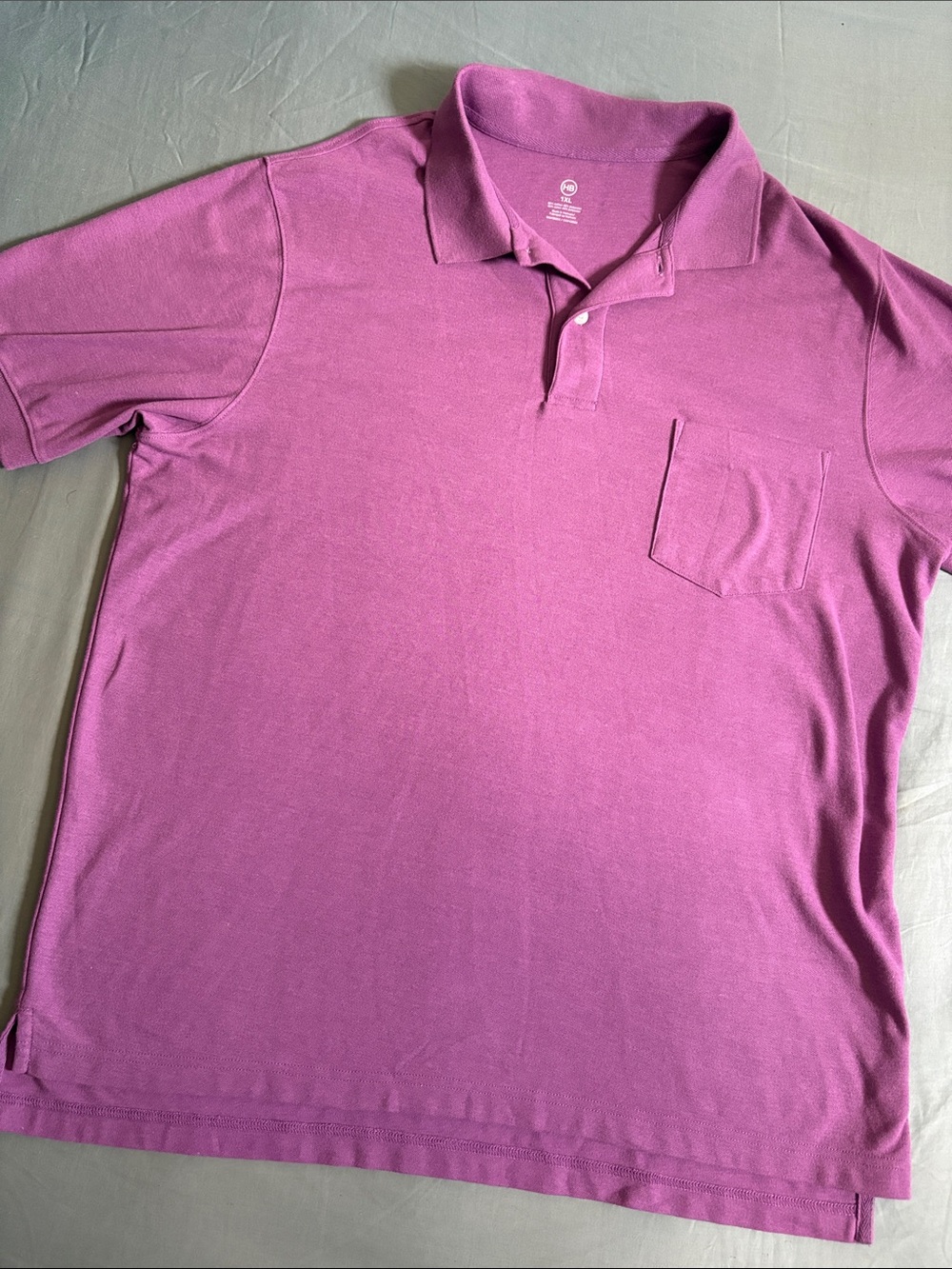 Harbor Bay Men's Pocket Polo - Mauve Pink